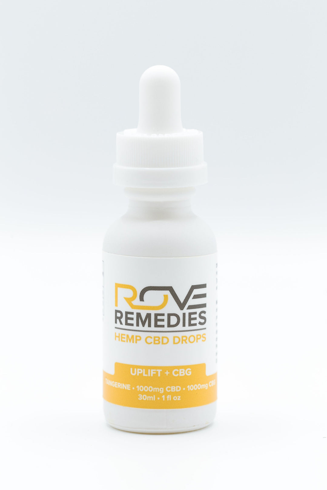UPLIFT CBD Drops - 1000mg CBD + 1000mg CBG - TANGERINE - Rove Remedies