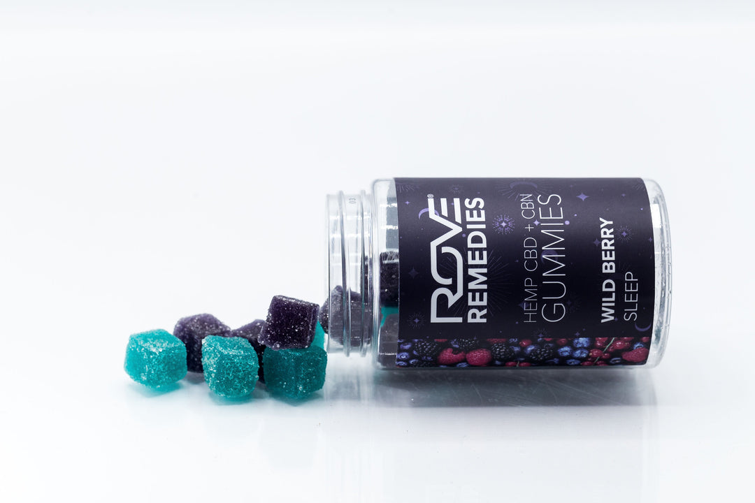 SLEEP CBD GUMMIES - 30mg CBD + 10mg CBN - WILD BERRY - Rove Remedies