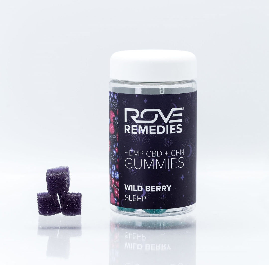 SLEEP CBD GUMMIES - 30mg CBD + 10mg CBN - WILD BERRY - Rove Remedies
