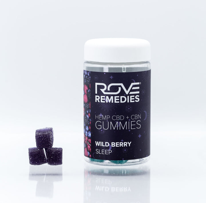 SLEEP CBD GUMMIES - 30mg CBD + 10mg CBN - WILD BERRY - Rove Remedies